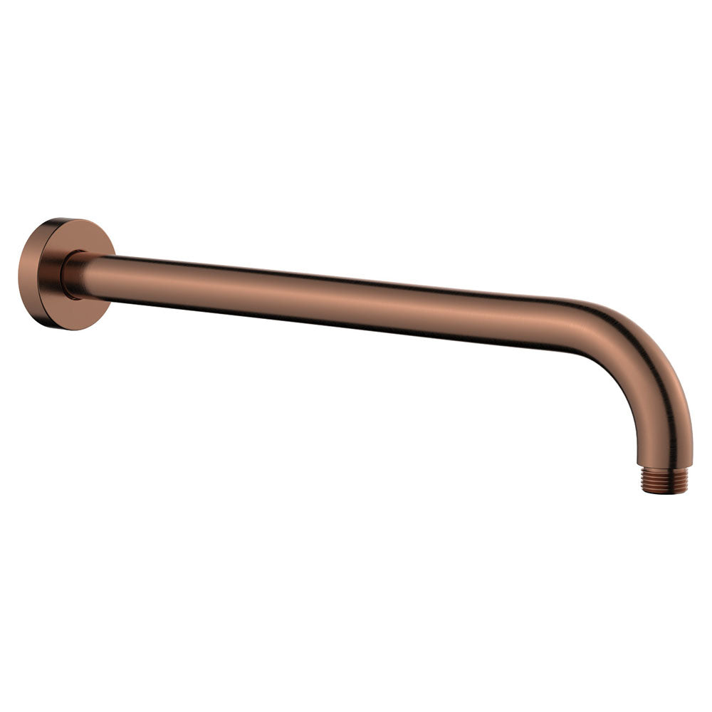 Fienza 422118CO Kaya Round Shower Arm, Brushed Copper