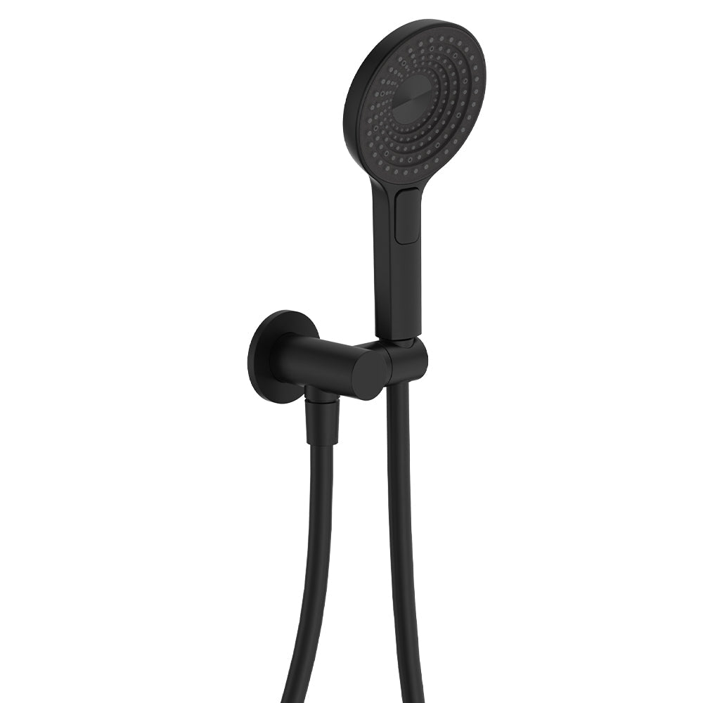 Fienza 433140B Kuro Hand Shower, Round Plate, Round Head, Matte Black