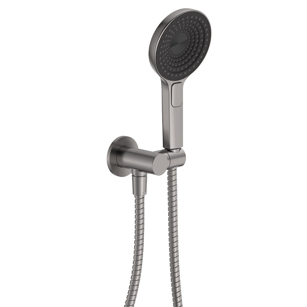 Fienza 433140GM Kuro Hand Shower, Round Plate, Round Head, Gun Metal