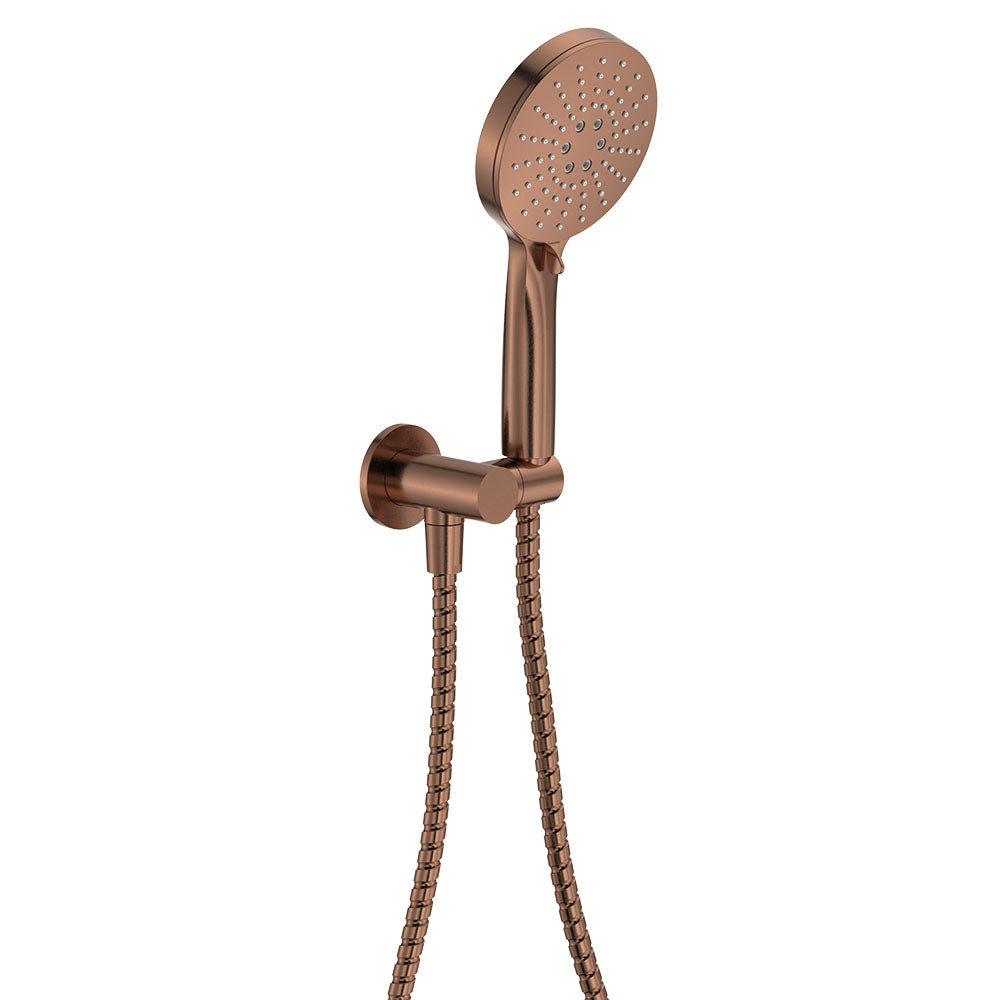 Fienza 433202CO Empire Slim Hand Shower, Round Plate, Brushed Copper