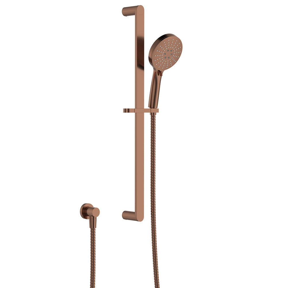 Fienza 444118CO Empire Slim Rail Shower, Brushed Copper