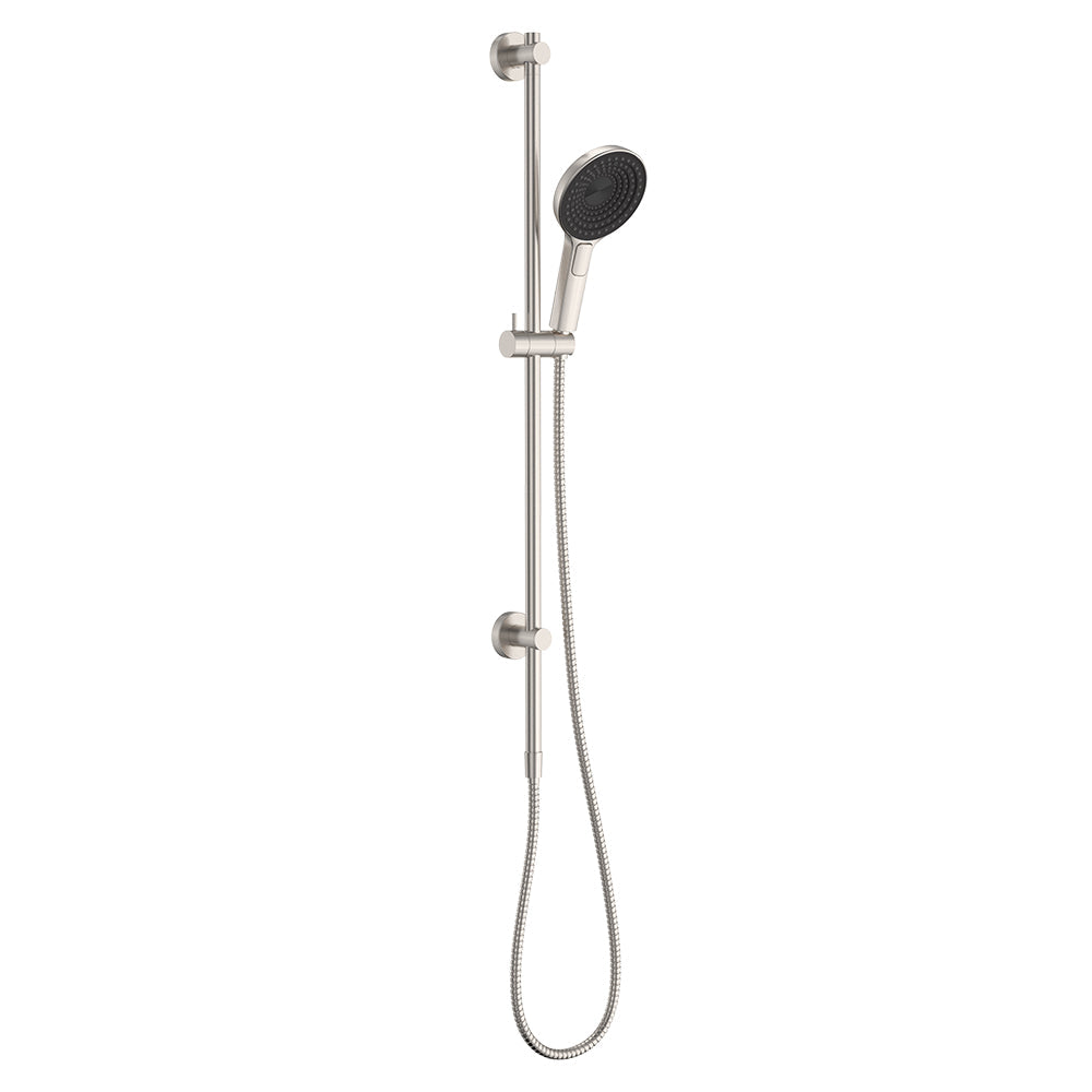 Fienza 444140BN Kuro Rail Shower Round, Brushed Nickel