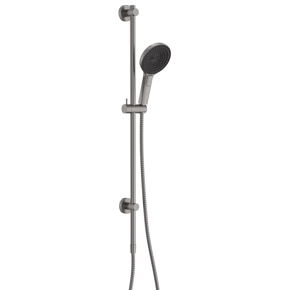 Fienza 444140GM Kuro Rail Shower Round, Gun Metal