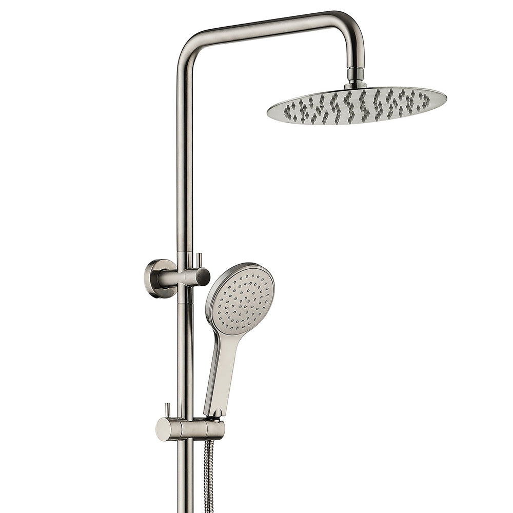 Fienza Kaya Brushed Nickel Twin Shower 455109Bn Showers