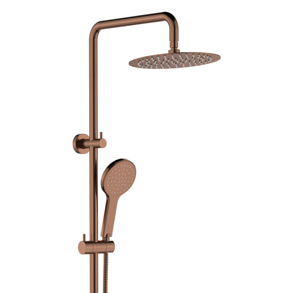 Fienza 455109CO Kaya Twin Shower, Brushed Copper