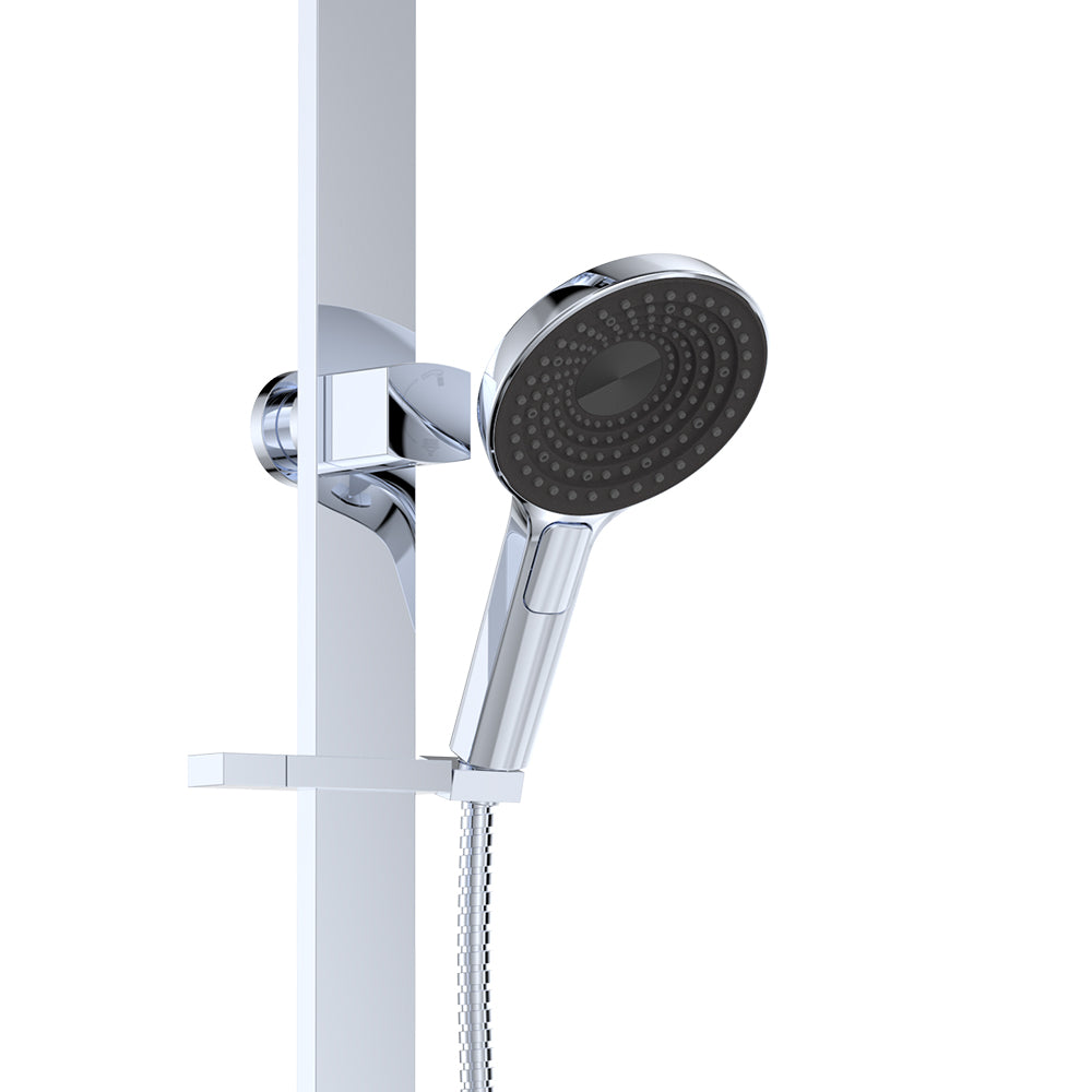 Fienza 455140 Kuro Deluxe Twin Shower Round Head, Chrome