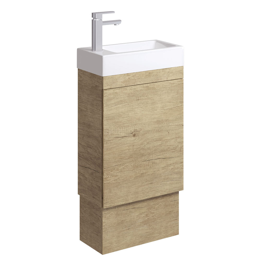 Fienza Edge 45Rsk Scandi Oak 450Mm Vanity With Kickboard No Overflow - Special Order Units