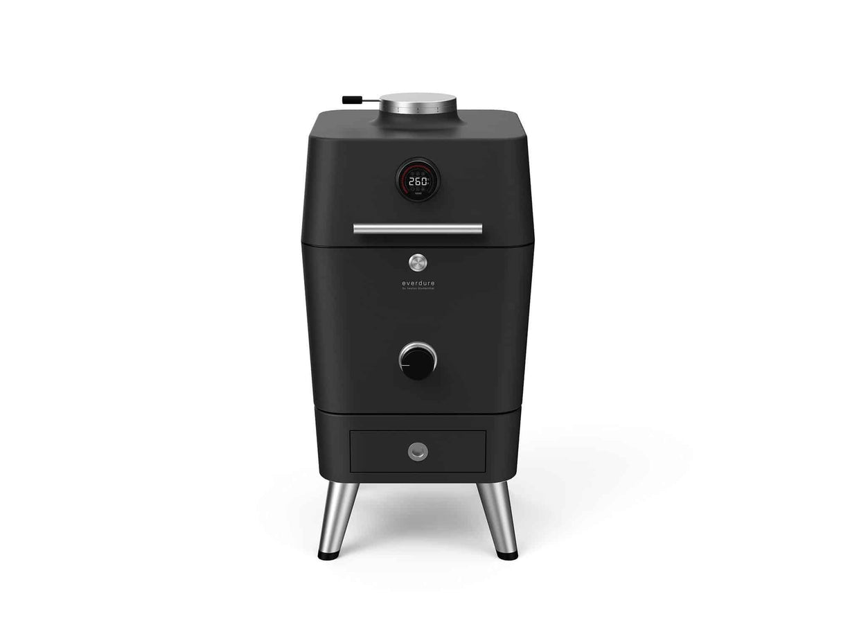 Everdure by Heston HBCE4KG Blumenthal 4K Electric Ignition Charcoal BBQ Oven (Graphite)