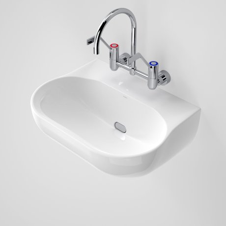 Caroma 632700W Clinic 600 Wall Basin - 0 Tap Hole