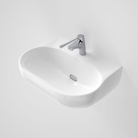 Caroma 632710W Clinic 600 Wall Basin - 1 Tap Hole