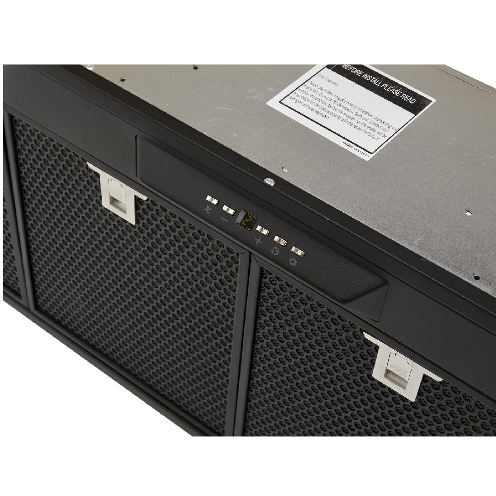 Schweigen UM1390-12BSP 120cm Silent Undermount Deep Rangehoood, 1600m3/hr, Matte Black