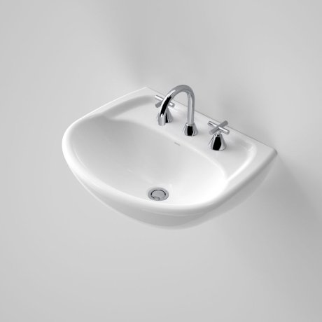 Caroma 639030W Caravelle Wall Basin - 3 Tap Hole