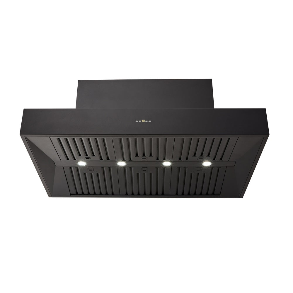 Schweigen CL7372B 120cm Non Silent BBQ Canopy, Twin Motor, 2500m3/hr, Black
