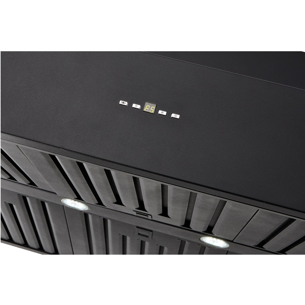 Schweigen CL7372B 120cm Non Silent BBQ Canopy, Twin Motor, 2500m3/hr, Black
