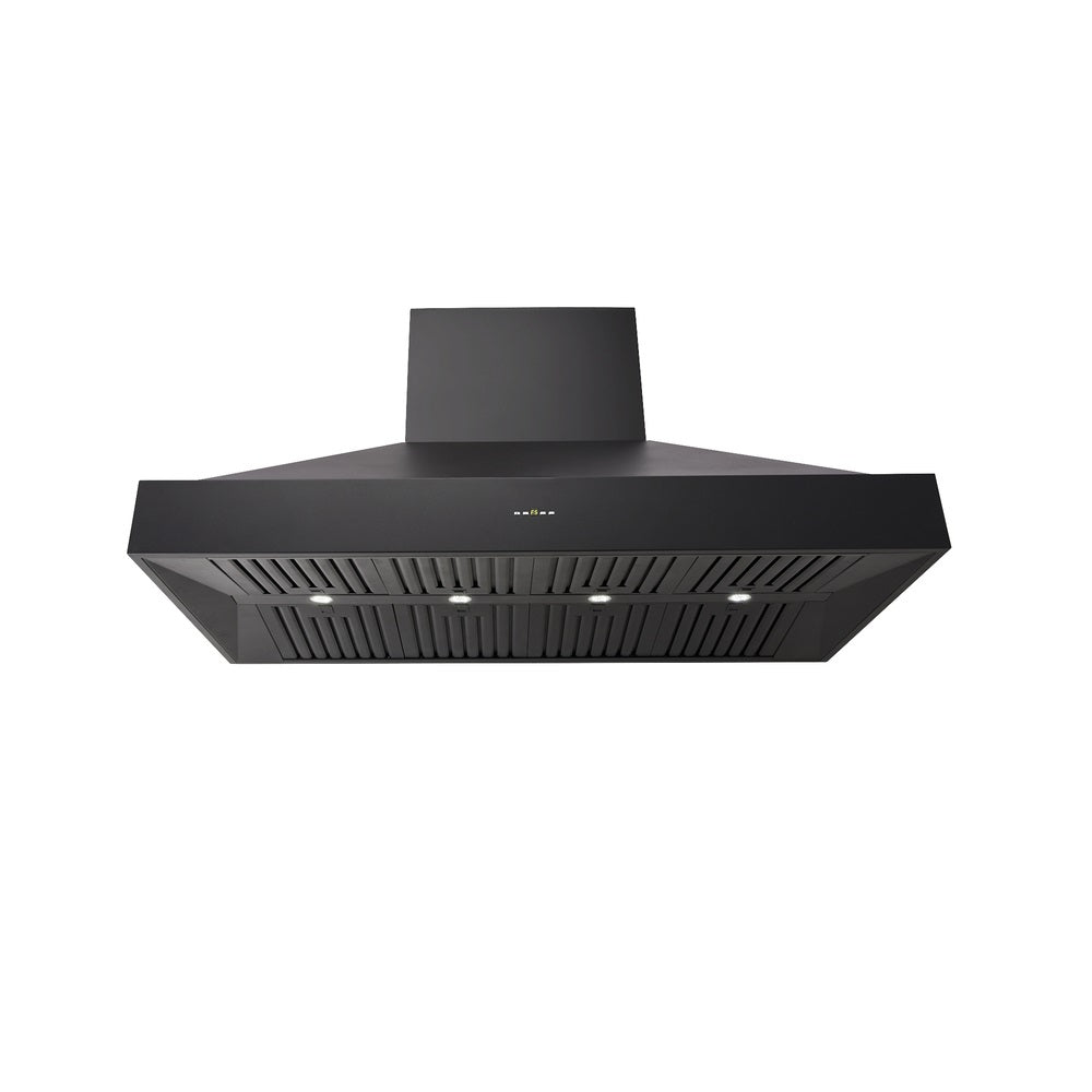 Schweigen CL8915B 150cm Non Silent BBQ Canopy, Twin Inbuilt Motors, 2500m3/hr, Black