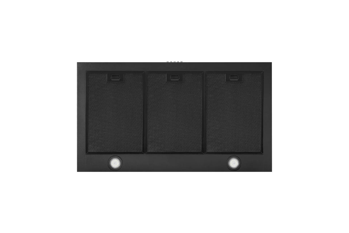 Schweigen TSH-900B 90cm Non Silent Wall Mount Rangehood, 1080m3/hr, Matte Black
