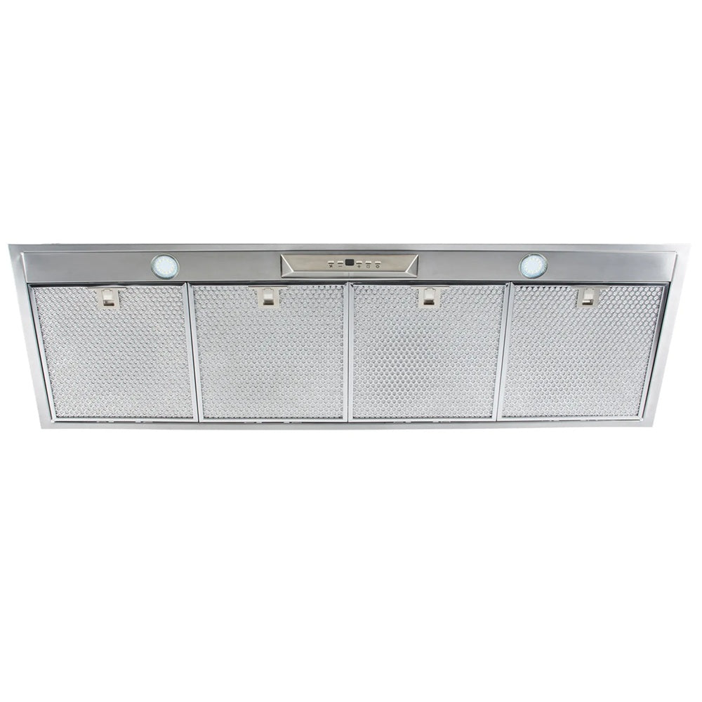 Schweigen UM1390-12SINL 120cm Silent Inline Motor Undermount Rangehood, 1600m3/hr, Stainless Steel