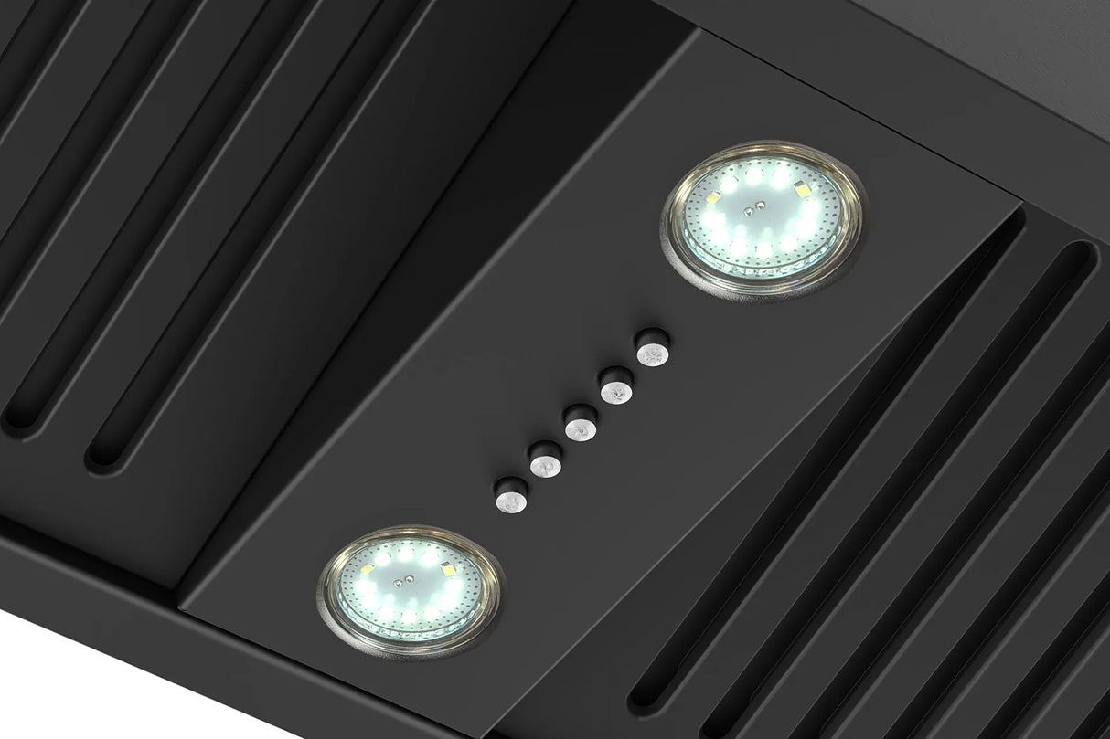 Schweigen SWU-9B 90cm Undermount Rangehood with On-Board Motor, Matte Black