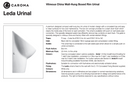 Caroma 678210W Leda Wall Hung Urinal - Special Order