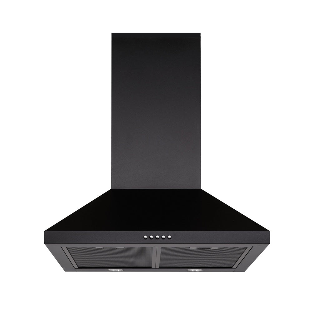 Schweigen TRI-600B 90cm Non Silent Wall Mount Rangehood, 1080m3/hr, Black