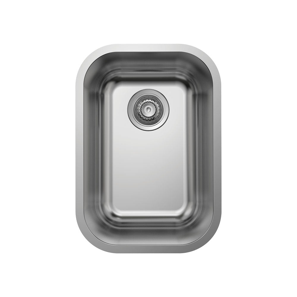 Fienza 68100 Tiva 345 Kitchen Sink, Single Bowl, Stainless Steel