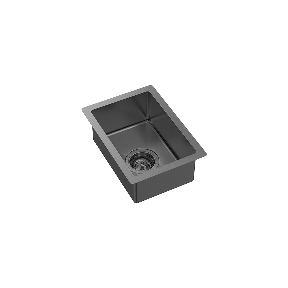 Fienza Hana 68409CM 10L Single Kitchen Sink, Carbon Metal