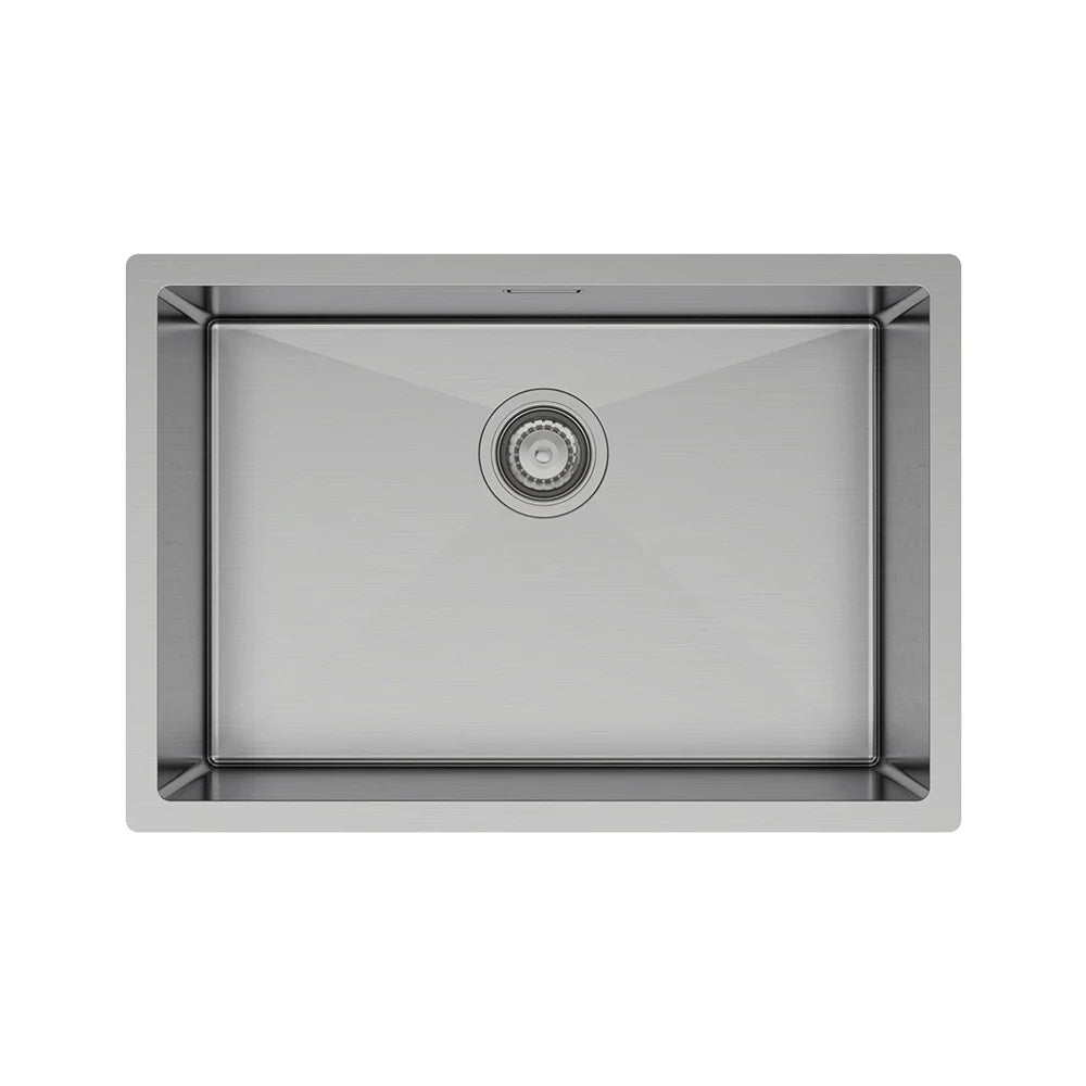 Fienza 68505 Fienza Hana Top/Undermount Sink with Overflow, Stainless Steel