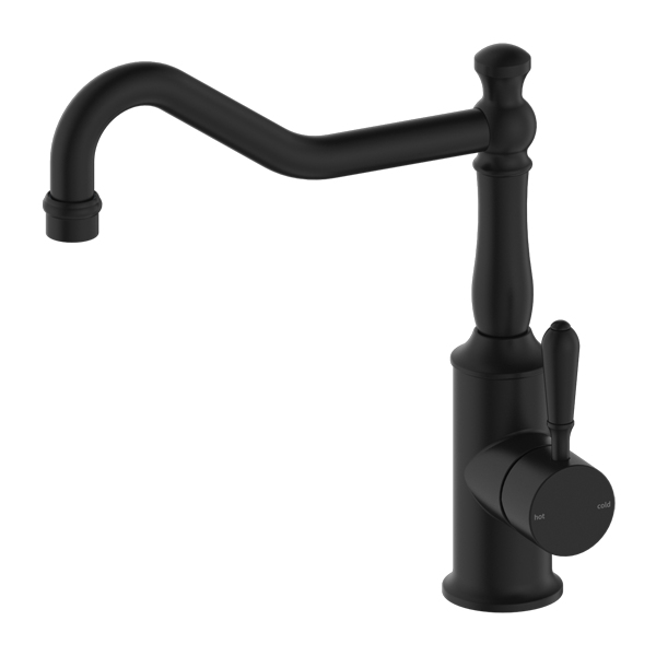 Nero York Kitchen Mixer Hook Spout - Matte Black
