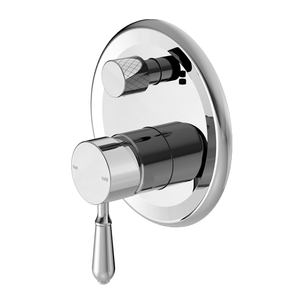 Nero York Shower Mixer With Diverter - Chrome