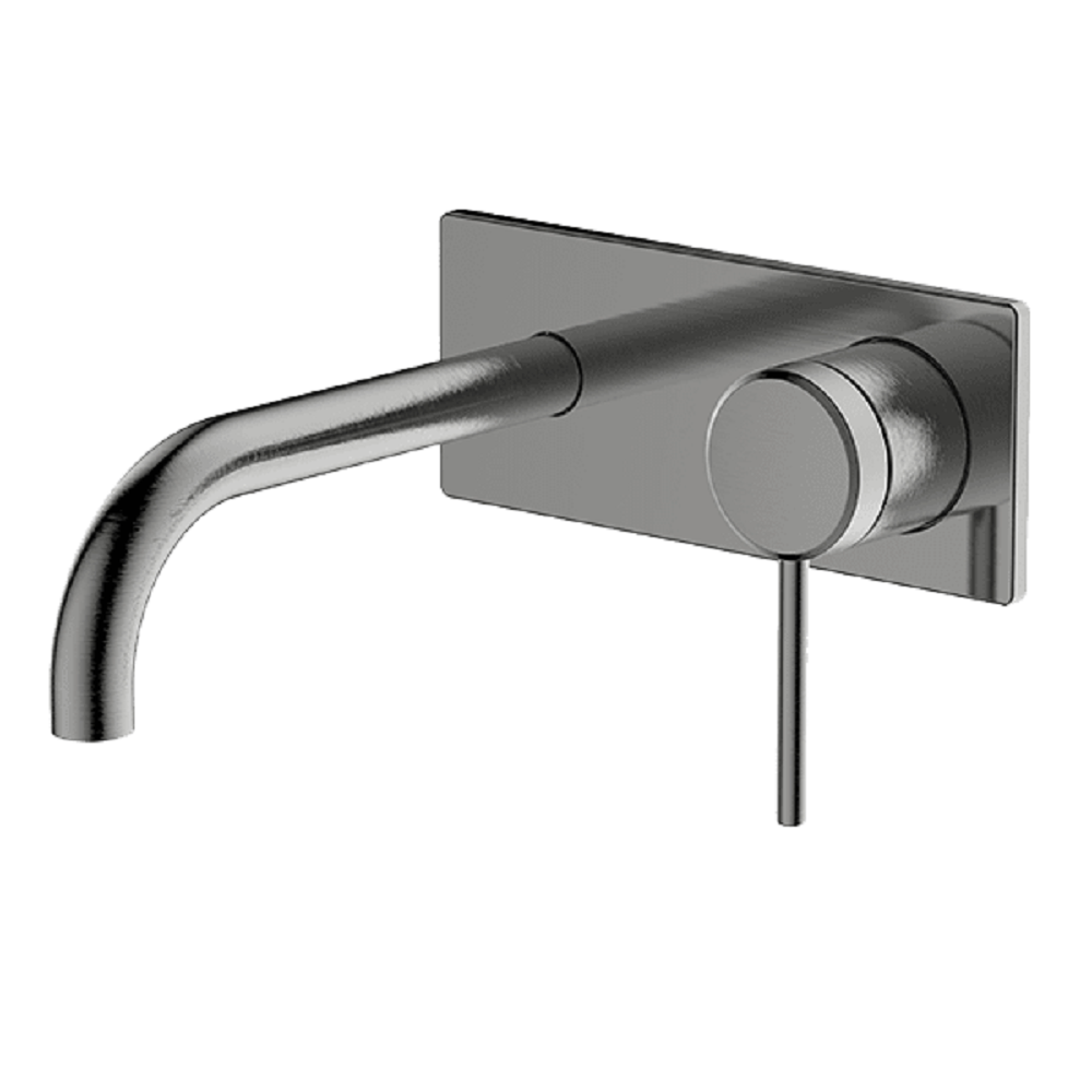 Abey Poco Wall Bath/Basin Set, 165mm, Gunmetal, 6B-WS165-GM