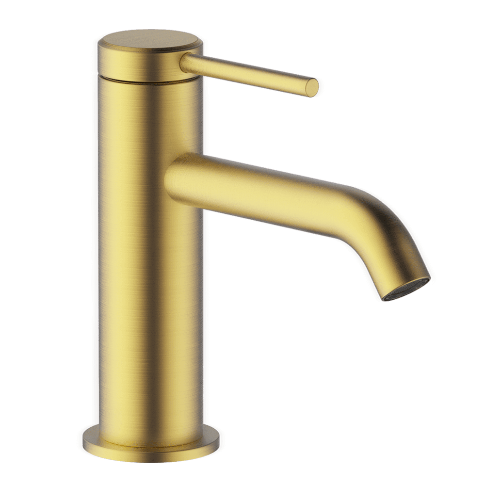 Abey Poco Basin Mixer, Brushed Brass, 6B1-BB