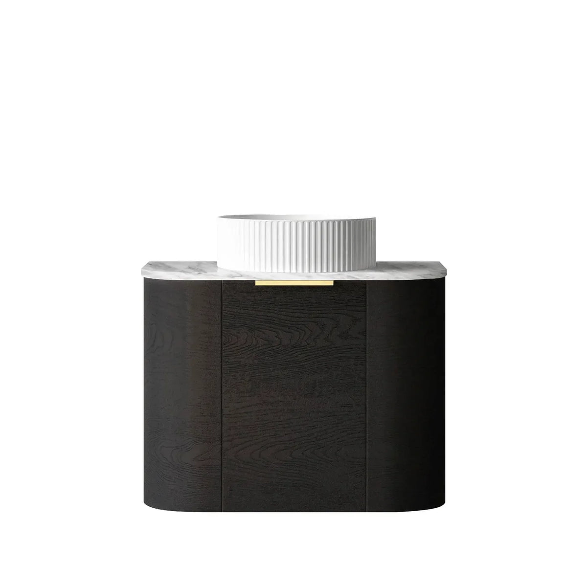Otti Bondi Wall Hung Vanity, Black Oak