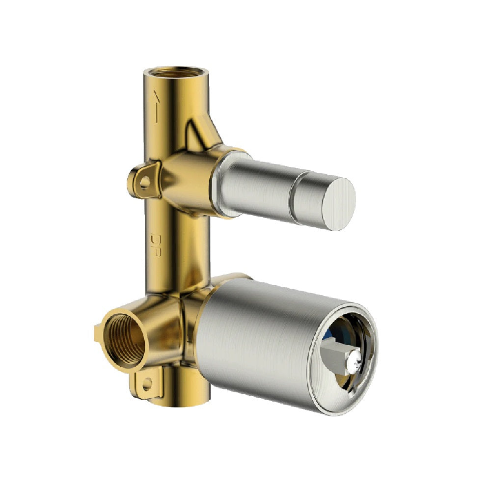 Abey Diverter Mixer Internal, (In Wall Body Only), Brushed Nickel, 6SHD-INT-BN