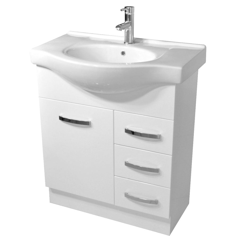 Fienza Antonio 75Ekwr 750Mm White Vanity Unit - Special Order Units