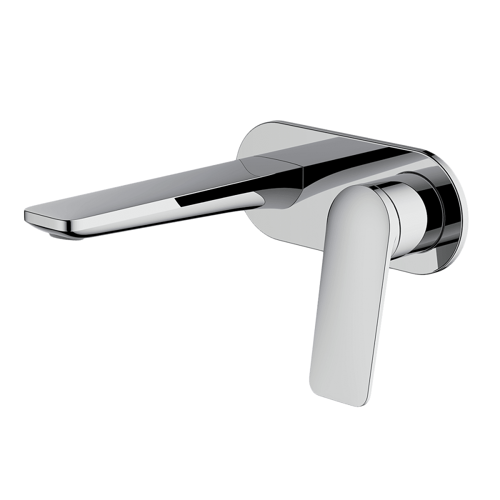 Abey Vela Wall Bath/Basin Spout Set, 165mm, Chrome, 7B-WS165