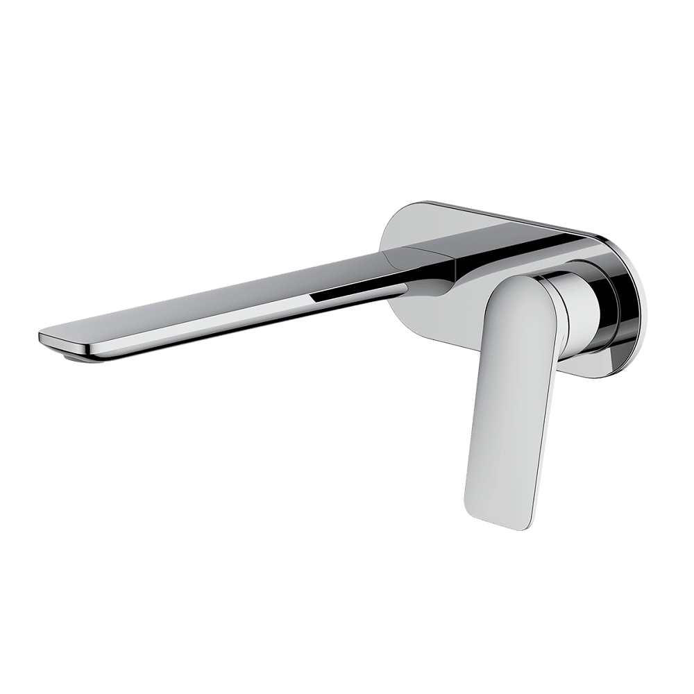 Abey Vela Wall Bath/Basin Spout Set, 220mm, Chrome, 7B-WS220