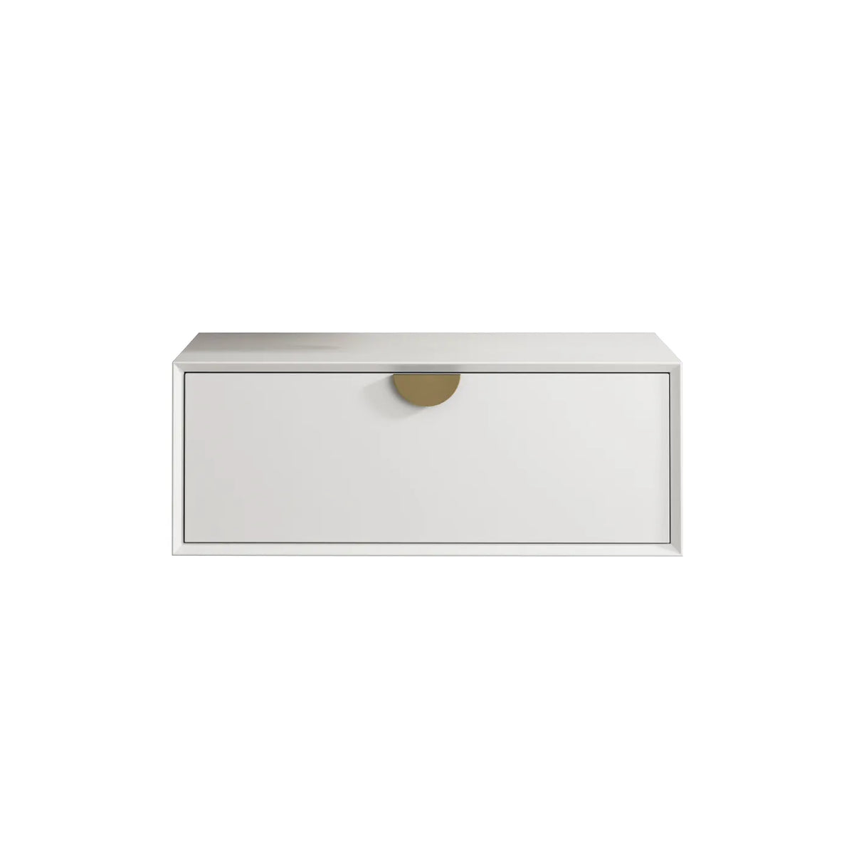 Otti Moonlight Wall Hung Vanity, Satin White