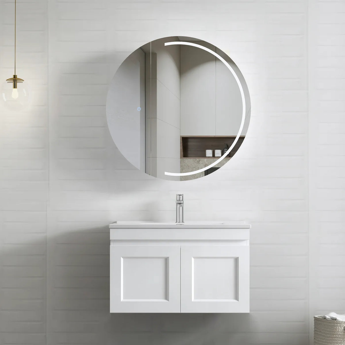 Otti Hampton Mark II Wall Hung Vanity - Satin White