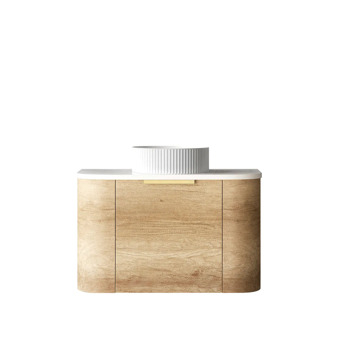 Otti Bondi Wall Hung Vanity, Natural Oak