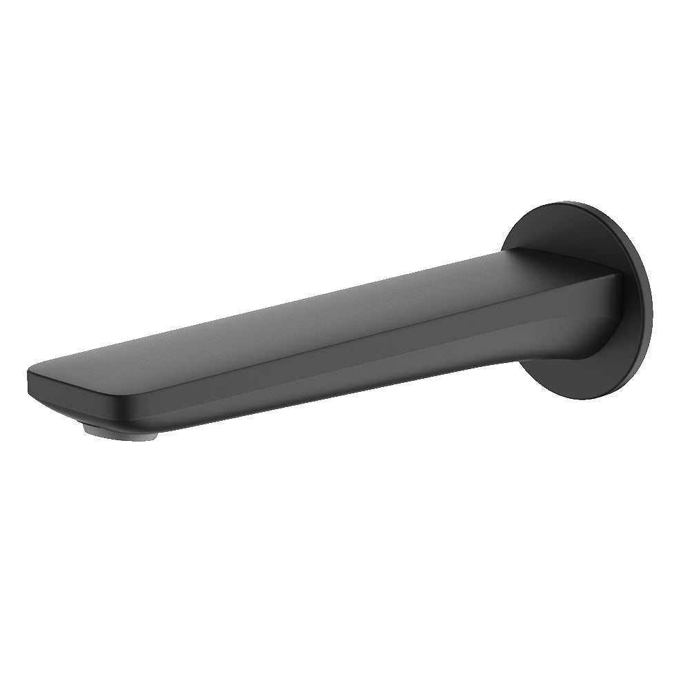 Abey Vela Wall Spout, 165mm, Black, 7S-C165-B