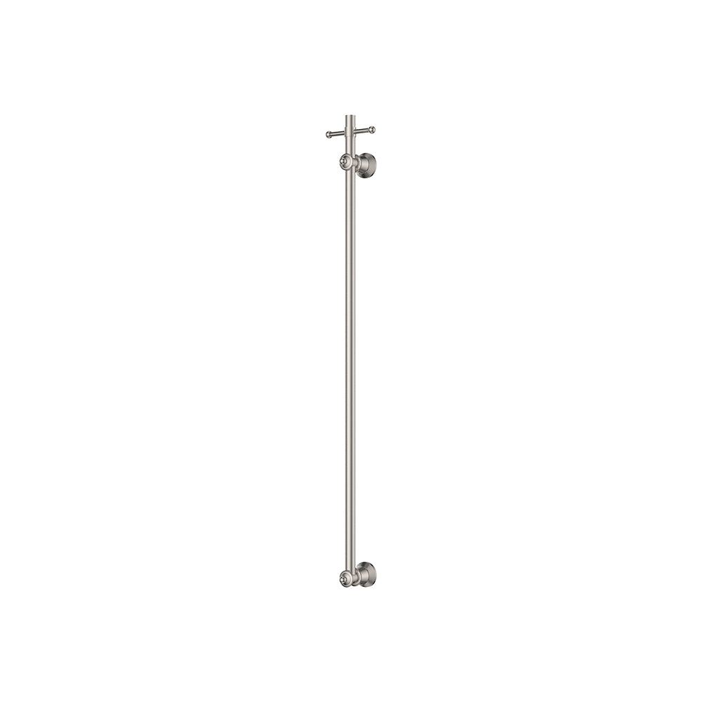 Fienza 8101000BN Lillian Vertical Heated Towel Rail, 93 x 1000mm, Brushed Nickel