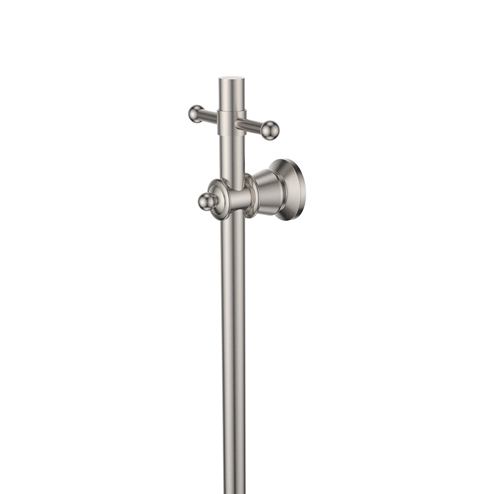 Fienza 8101000BN Lillian Vertical Heated Towel Rail, 93 x 1000mm, Brushed Nickel