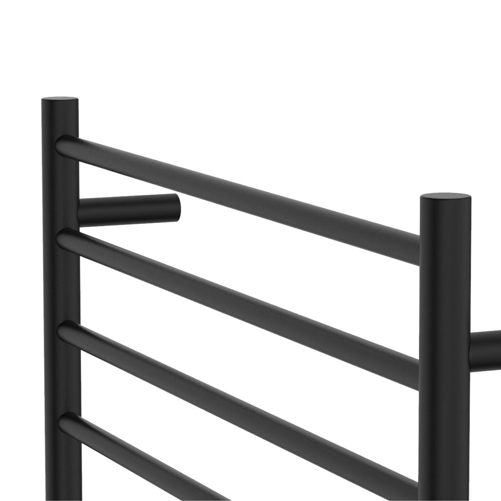 Fienza 8277570MB Isabella Heated Towel Rail, 750 x 700mm, Matte Black