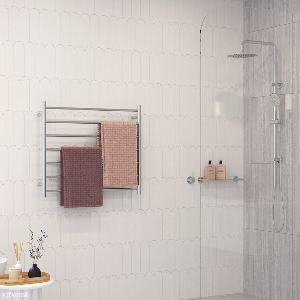 Fienza 8279075 Isabella Heated Towel Rail, 900 x 750mm, Chrome