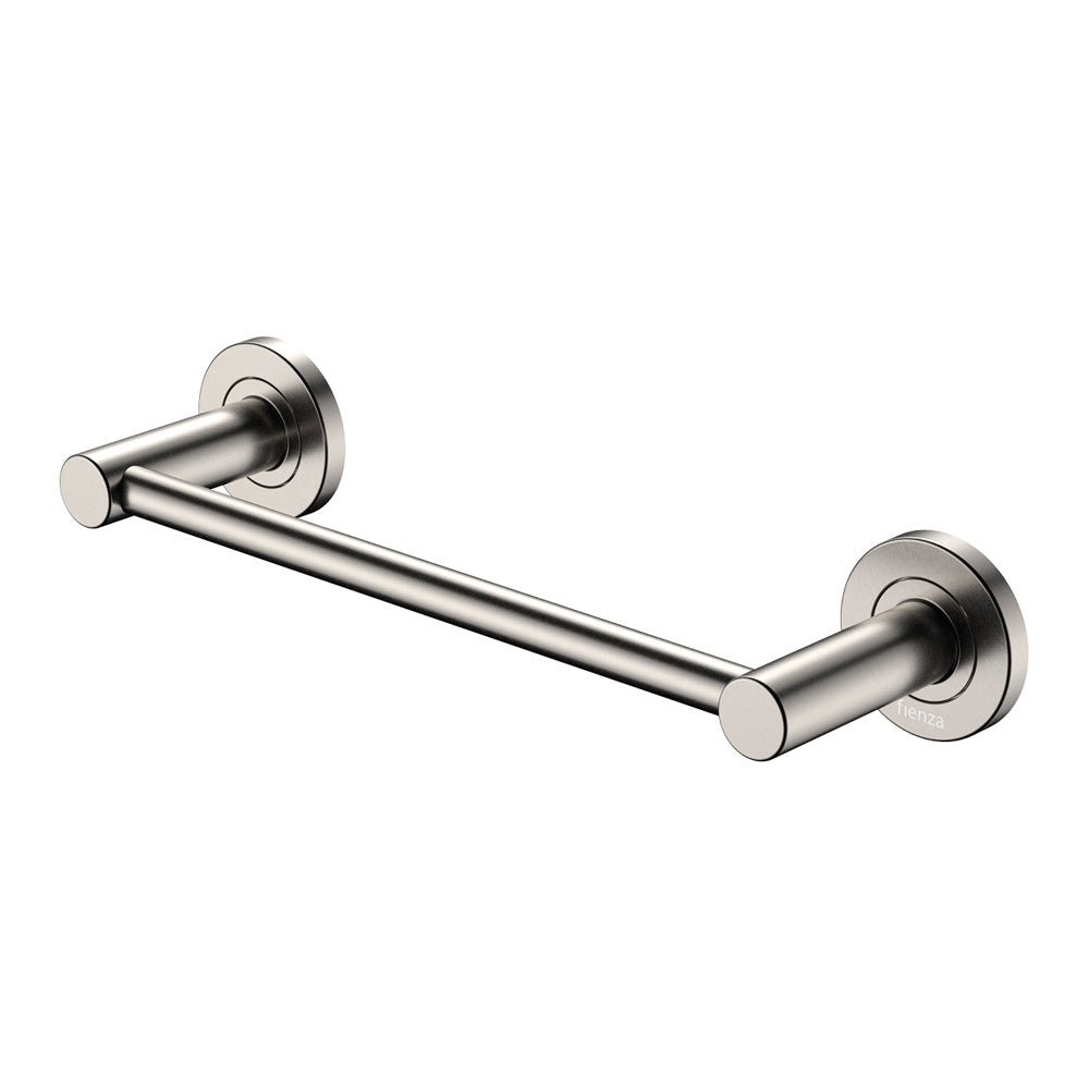Fienza 8280130BN Kaya Single Towel Rail, 300mm, Brushed Nickel