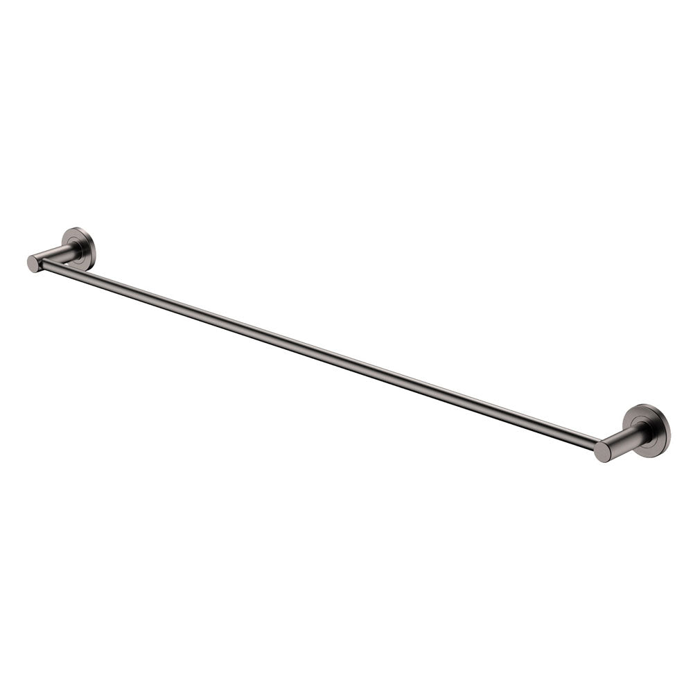 Kaya 900Mm Single Towel Rail Gun Metal 82801Gm Bathroom Accessories