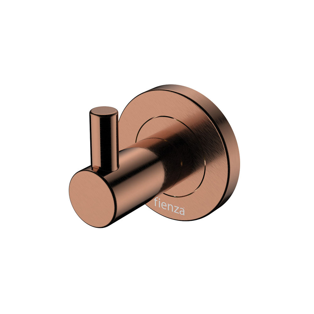 Fienza 82804CO Kaya Robe Hook, Brushed Copper