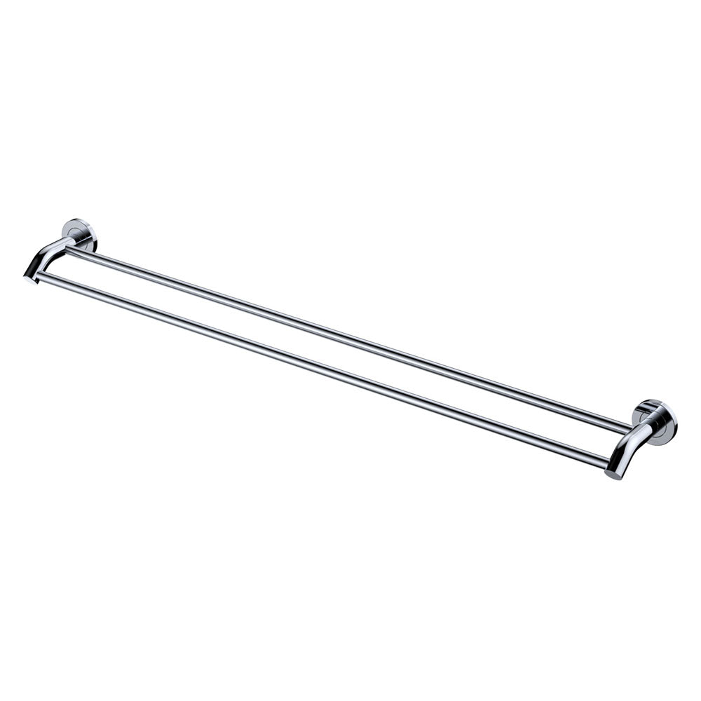 Kaya 900Mm Double Towel Rail Chrome 82808 Bathroom Accessories