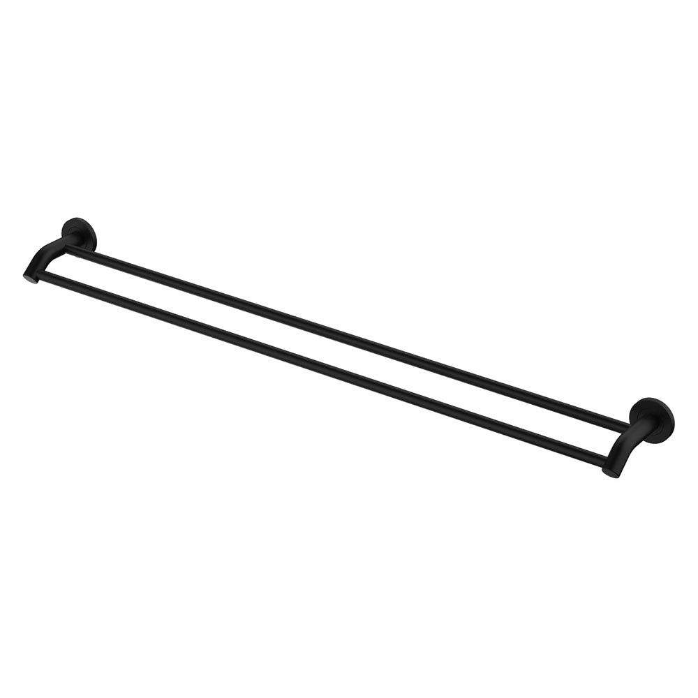 Fienza 82808MB Kaya 900mm Double Towel Rail, Matte Black