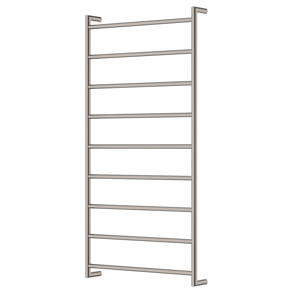 Fienza 82860120BN Kaya Heated Towel Rail, 600 x 1200mm, Brushed Nickel Finish